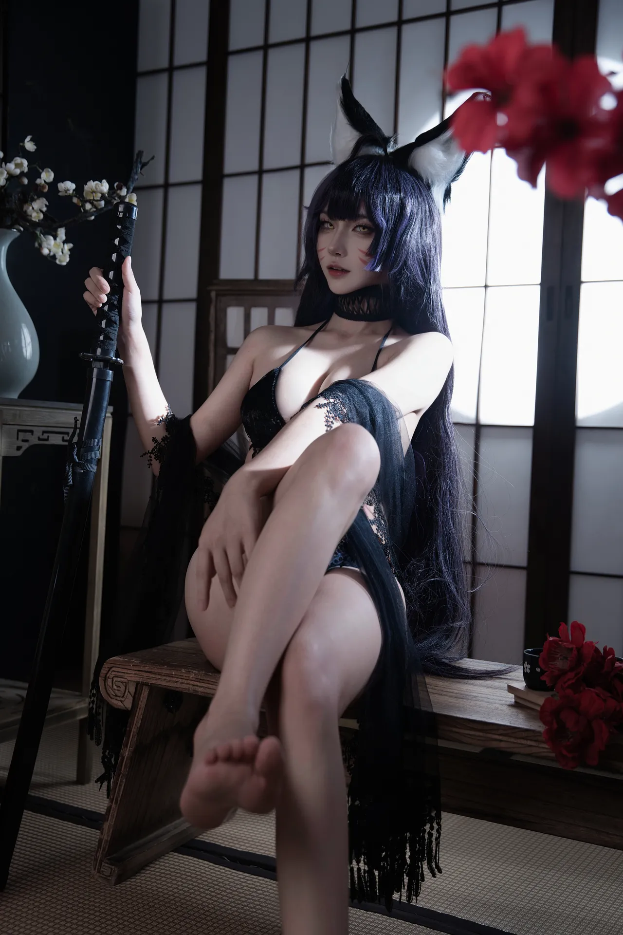 Seya狮砸 - 碧蓝航线 武藏 泳装-erohere12.webp